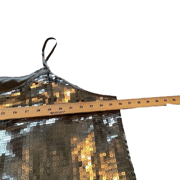 Joe Fresh Blingy Sequin Silver Women's Mini Dress NWT-Size 2X-Lined - Picture 5 of 9